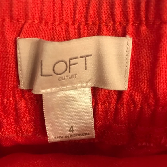 Loft Wide Leg Linen Pants - Picture 3 of 5